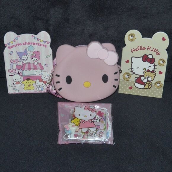 Mini Hello Kitty Pink Crossbody Bag Gift Idea Kawaii Cute Bundle - Picture 13 of 13